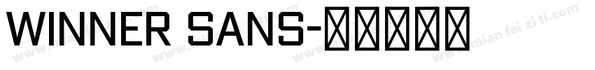 Winner Sans字体转换